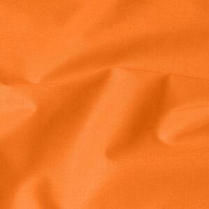 Goldea oválný ubrus 100% bavlněné plátno - oranžový 120 x 160 cm