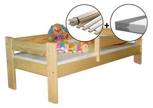 Maxi-drew Set postele KRZYS 70 x 160 cm + pěnová matrace + rošt