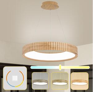 Brilagi - LED Lustr na lanku FALCON WOOD MODERN LED/40W/230V pr. 60 cm dřevo
