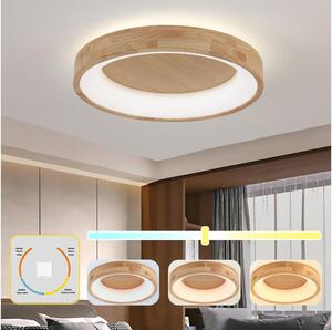 Brilagi-LED Strop. svítidlo FALCON WOOD LED/40W/230V 3000/4000/6000K 60 cm dřevo