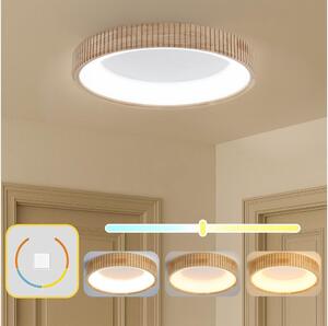 Brilagi - LED Stropní svítidlo FALCON WOOD MODERN LED/40W/230V pr. 60 cm dřevo