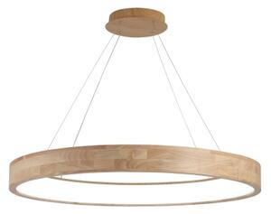Brilagi -LED Lustr na lanku FALCON WOOD LED/60W/230V 3000/4000/6000K 80 cm dřevo