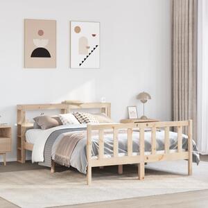 Postel bez matrace 140 x 200 cm masivní borovice 3305761