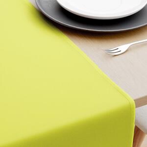 Goldea běhoun na stůl 100% bavlněné plátno - limetkový 35x120 cm