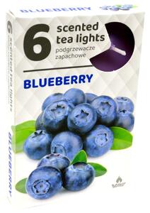 Čajové 6ks Blueberry vonné svíčky