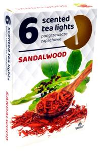 Čajové 6ks Sandalwood vonné svíčky
