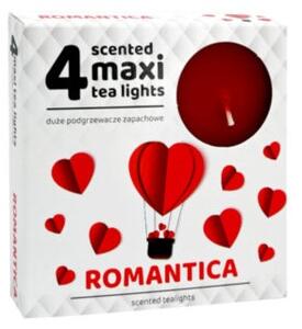 Romantica čajové vonné svíčky Maxi, 4 ks