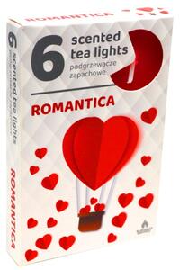 Romantica čajové vonné svíčky, 6 ks