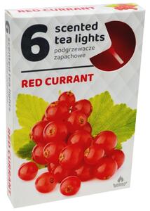Čajové 6ks red currant vonné svíčky