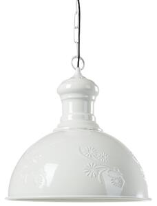 Závěsná lampa DIDESSA Kov Krémově bílá