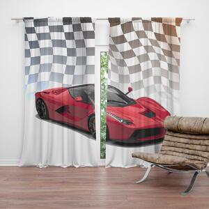 Sablio Závěs Ferrari Závodní vlajka: 2ks 140x250cm