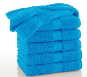 Měkký froté ručník Piruu 30x50 cm, 500 g/m2 - Modrá