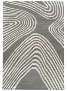 Fargotex Šedo-béžový vlněný koberec Sahara 160 x 230 cm