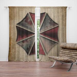 Sablio Závěs Resident Evil Umbrella Corporation Vintage: 2ks 140x250cm