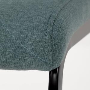 Jídelní židle MINATA — kov, látka, více barev Lanýžová