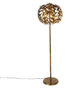 Vintage vloerlamp antiek goud 45 cm 4-lichts - Linden