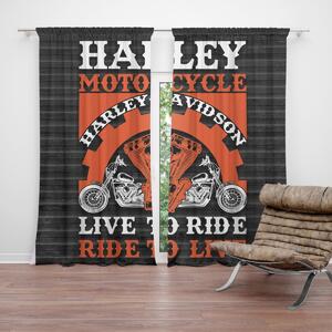 Sablio Závěs Harley-Davidson Live to ride, ride to live: 2ks 140x250cm