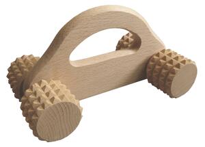 AMADEA Dřevěný masážní váleček - autíčko 17 cm