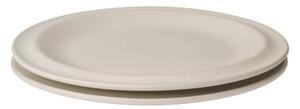 Bolia Talíř Edge Plate Ø21 cm 2ks, ecru stoneware