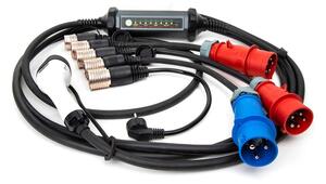 Přenosná nabíječka pro elektromobily se 4 adaptéry Type 2 32A/480V 22kW 7m IP67
