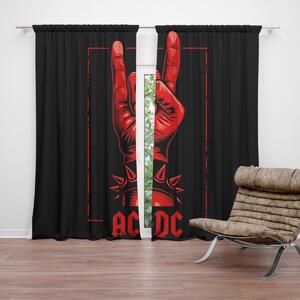 Sablio Závěs ACDC Červená ruka: 2ks 140x250cm