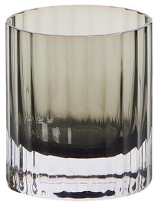 Kave Home Nízká šedá sklenice Clarien 300 ml