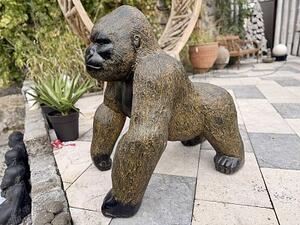 Velká socha gorila z umělého kamene, 108 cm
