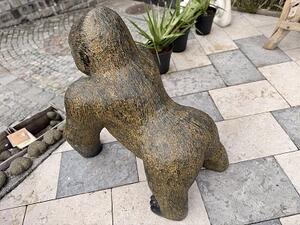 Velká socha gorila z umělého kamene, 108 cm