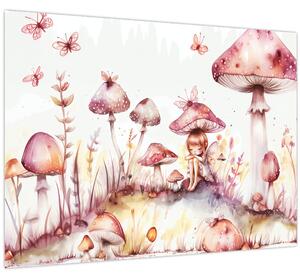 Obraz - Růžová víla (70x50 cm)