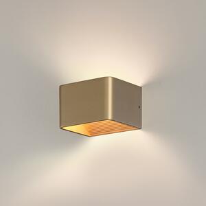 ACB Iluminacion Nástěnné LED svítidlo ICON, š. 12 cm, 8,5W, CRI90, CCT switch 2700-3000K Barva: Zlatá, Stmívání: ON/OFF