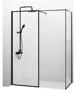 Rea - Sprchový kout Walk-in Bler - černá/transparentní - 100x120 cm