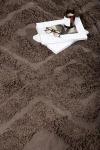 Obdélníkový koberec Hilma, hnědý, 350x250