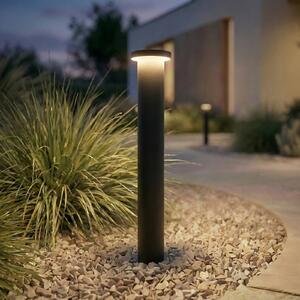 Lindby LED osvětlení cesty Cirel, výška 45 cm, černé, IP65, Černá, Hliník, Moderní
