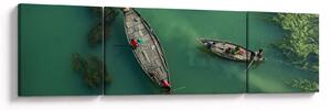 Obraz - Rybáři na řece (170x50 cm)