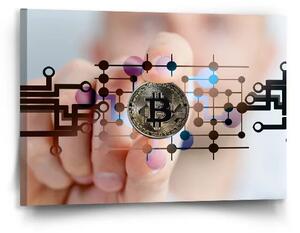 Sablio Obraz Bitcoin - 90x60 cm