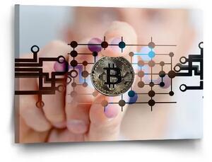 Sablio Obraz Bitcoin - 60x40 cm