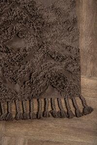 Obdélníkový koberec Hilma, hnědý, 200x70