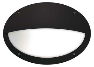 Dopo Teia oval hood E27 přisazené svítidlo černé