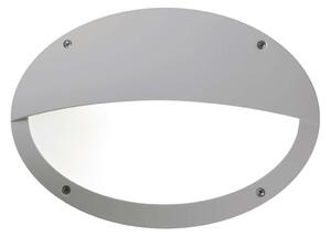 Dopo Teia oval hood E27 přisazené svítidlo šedé