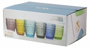 VILLA D’ESTE HOME TIVOLI Set sklenic na vodu Imperial 6 kusů, barevný, reliéf, 295 ml