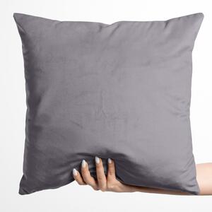 Biante Sametový povlak na polštář Velvet Premium SVP-013 Šedý 35 x 45 cm
