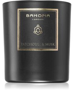 Bahoma London Obsidian Black Collection Patchouli & Musk vonná svíčka 220 g