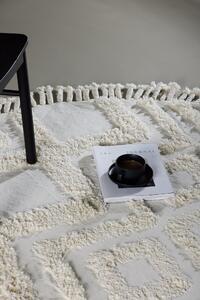 Kulatý koberec Hilma, bílý, 200x200