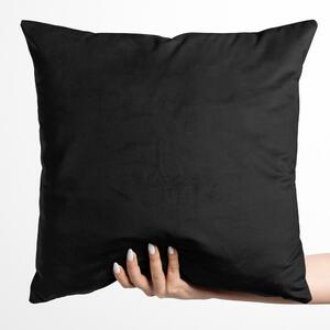Biante Sametový povlak na polštář Velvet Premium SVP-023 Černý 50 x 50 cm