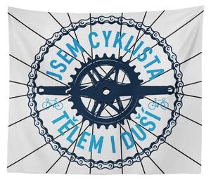 Sablio Deka Jsem cyklista tělem i duší: 150x120 cm