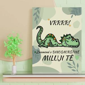 Sablio Dárková cedulka Dinosaurus: 30x40 cm