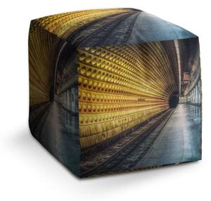 Sablio Taburet Cube Pražské metro - 40x40x40 cm