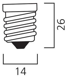 LED žárovka Sylvania RETRO E14 2700K 4.5W