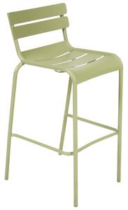 Světle zelená kovová barová židle Fermob Luxembourg 80 cm