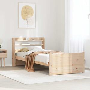 Rám postele s čelem 75 x 190 cm masivní borovice 3306746
